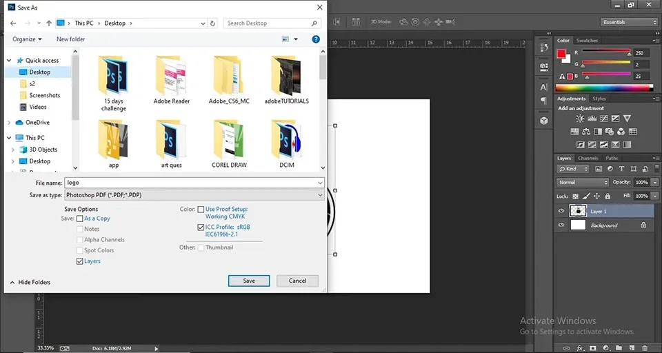 Cách lưu file Photoshop dưới dạng PDF đơn giản và nhanh chóng nhất