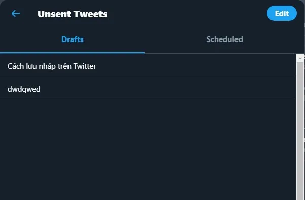 Cách lưu nháp và lên lịch bài viết trên Twitter