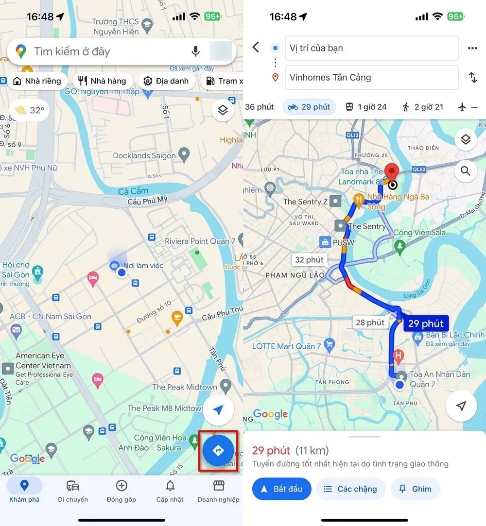 Cách lưu tuyến đường trên Google Maps cực dễ dàng và tiện lợi để tiện xem lại khi cần di chuyển