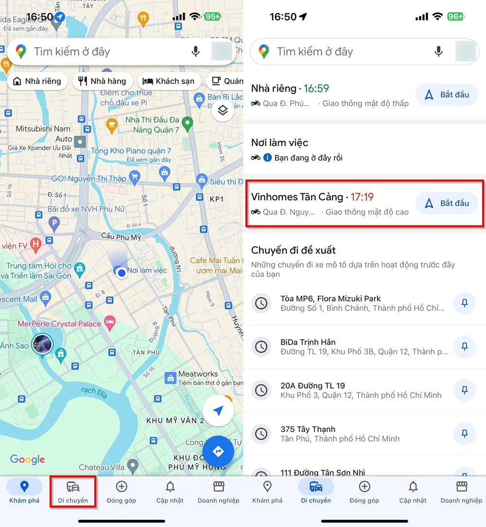 Cách lưu tuyến đường trên Google Maps cực dễ dàng và tiện lợi để tiện xem lại khi cần di chuyển