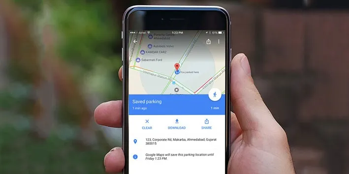 Cách lưu vị trí đỗ xe trong Google Map trên iPhone, iPad