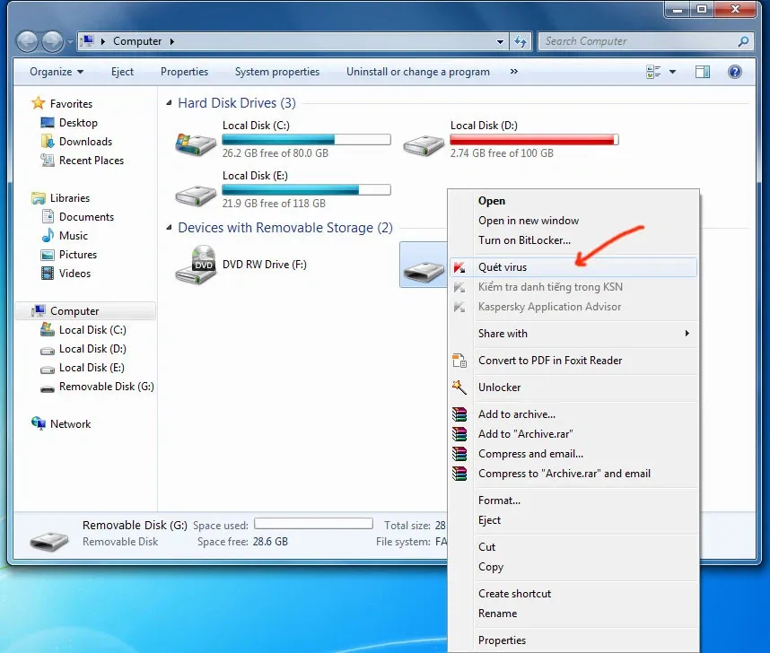 Cách mở USB trên máy tính an toàn, không sợ dính virus