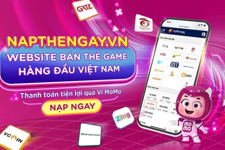 Cách nạp, mua thẻ Garena, thẻ Zing thanh toán bằng MoMo cực dễ và an toàn