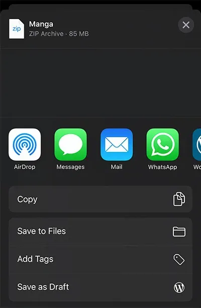 Cách nén và giải nén tệp trên iOS 13