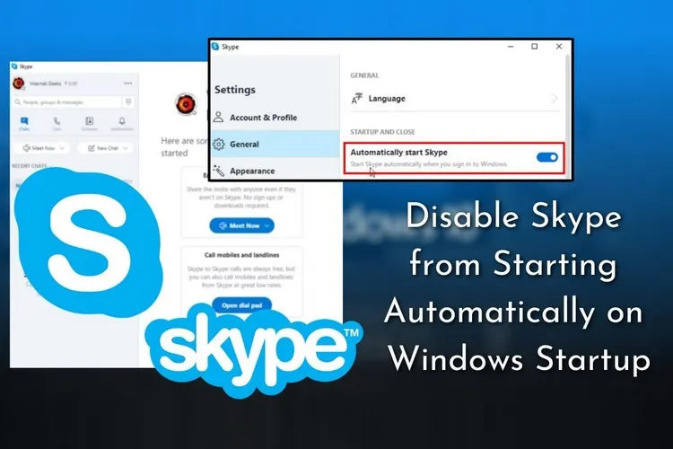 Cách ngăn Skype tự động khởi động trên Windows 11