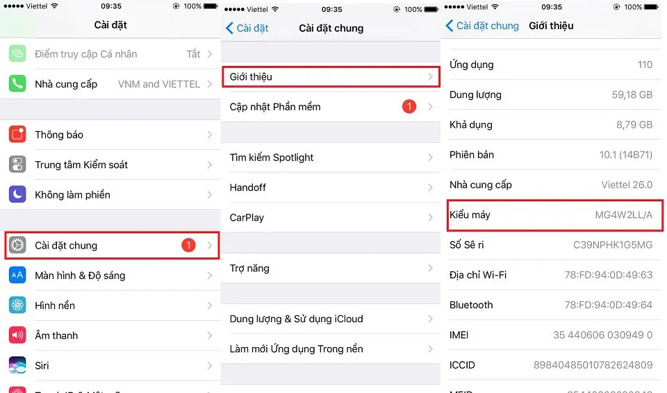 Cách nhận biết iPhone chính hãng, iPhone tân trang và iPhone trôi bảo hành