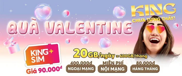 Cách nhận gói cước data 4G miễn phí từ nhà mạng Vietnamobile dịp Valentine này