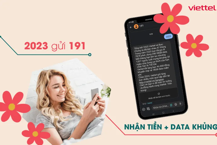 Cách nhận quà kết thúc năm 2023 của Viettel, thử ngay để nhận tiền di động và data miễn phí hấp dẫn