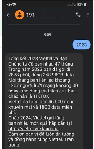 Cách nhận quà kết thúc năm 2023 của Viettel, thử ngay để nhận tiền di động và data miễn phí hấp dẫn