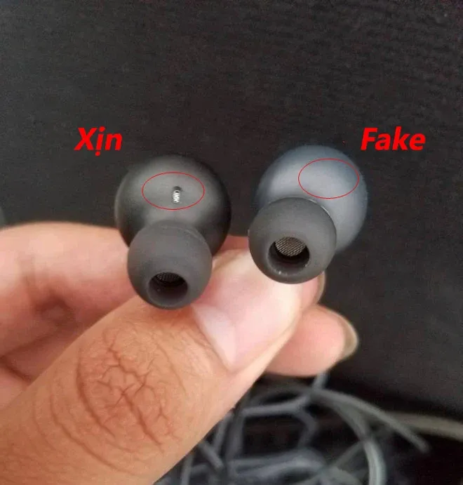 Cách phân biệt tai nghe AKG của Galaxy S8 thật hay giả