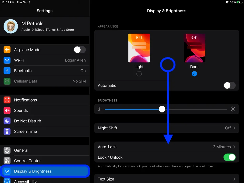 Cách phóng to biểu tượng ứng dụng và văn bản trên iPadOS 13