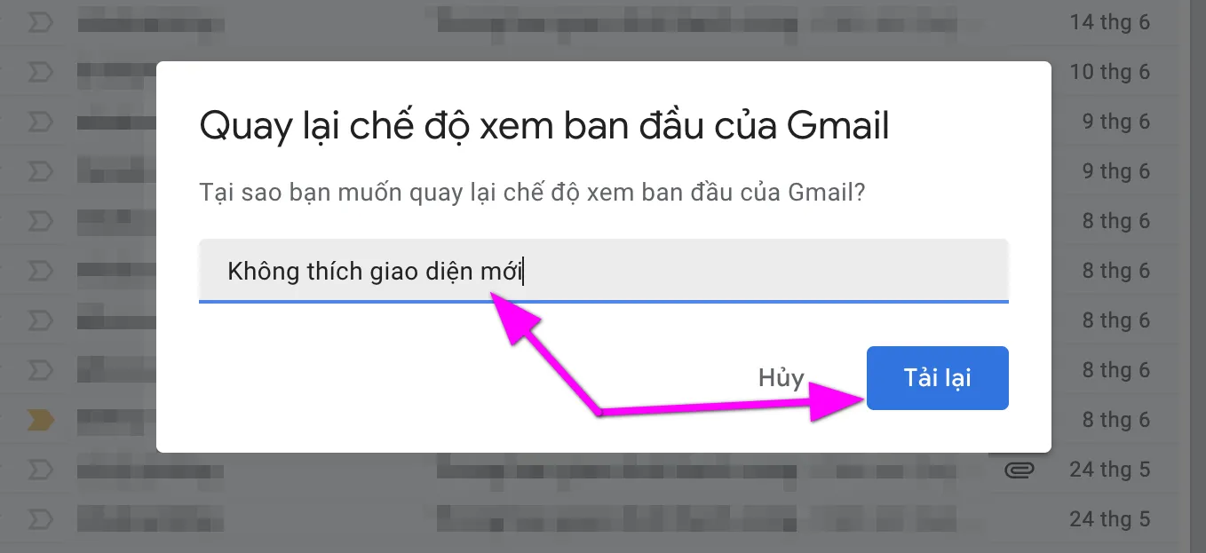 Cách quay về giao diện Gmail cũ 2022