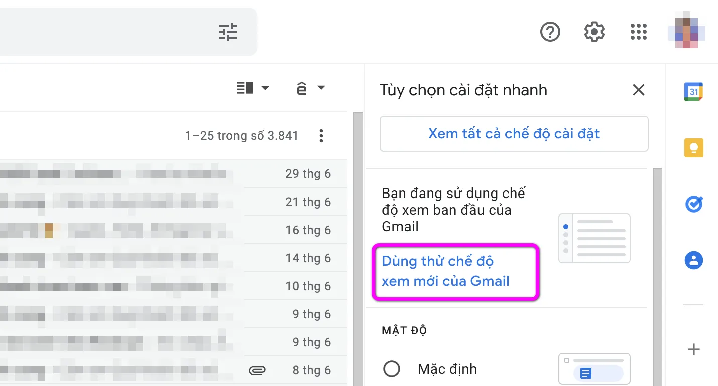 Cách quay về giao diện Gmail cũ 2022