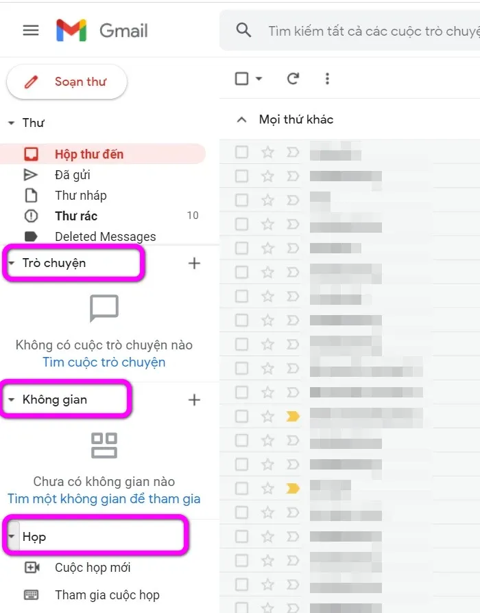 Cách quay về giao diện Gmail cũ 2022