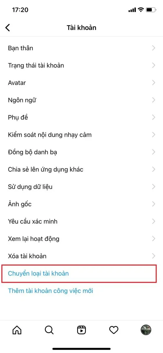 Cách quay về tài khoản cá nhân trên Instagram nhanh chóng