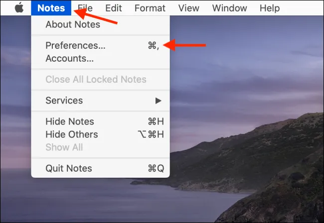 Cách reset mật khẩu Apple Notes