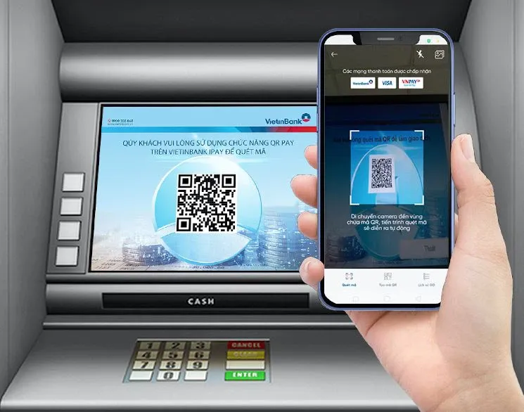 Cách rút tiền ATM bằng mã qr nhanh chóng nhất