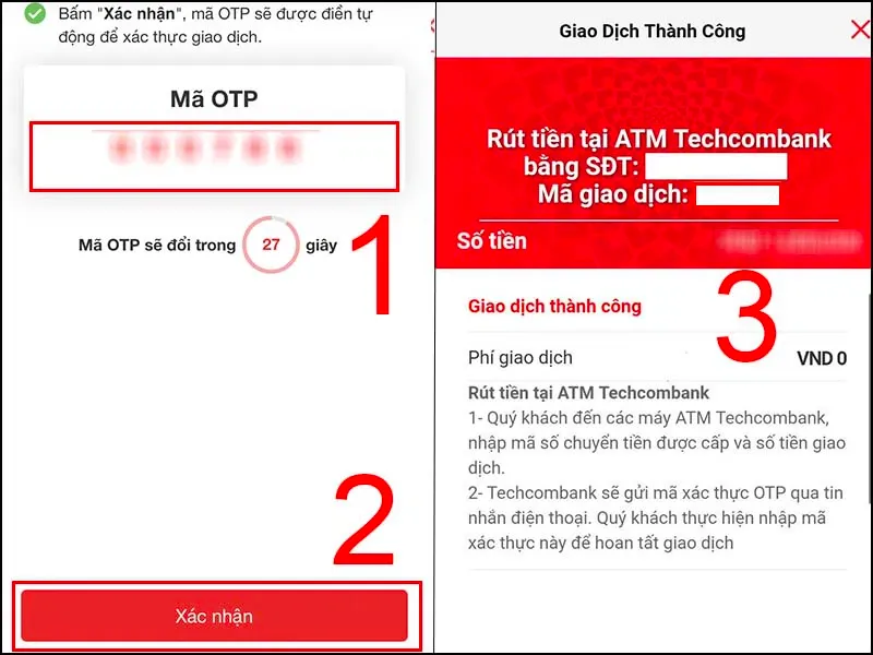 Cách rút tiền ATM không cần thẻ đơn giản, nhanh chóng nhất