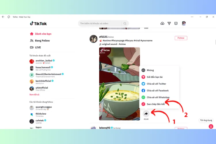 Cách sao chép liên kết TikTok giúp bạn tăng lượt xem và người theo dõi