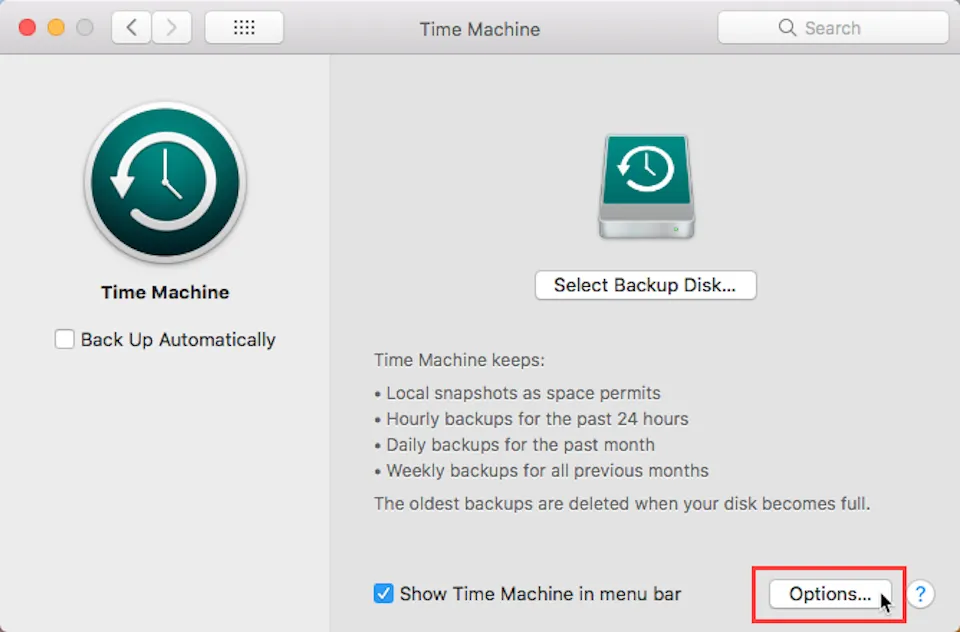 Cách sao lưu dữ liệu trên hệ điều hành macOS bằng công cụ Time Machine