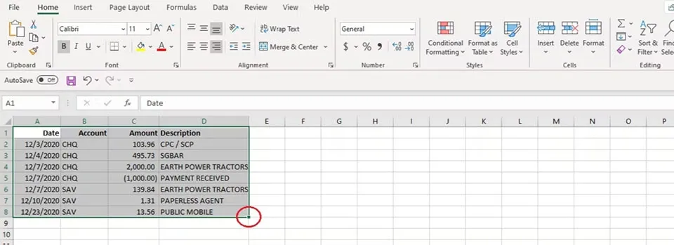 Cách sắp xếp ngày tháng tăng dần trong Excel