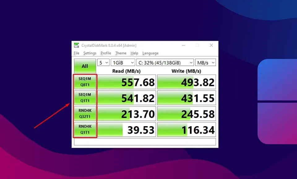 Cách sử dụng CrystalDiskMark để kiểm tra hiệu suất ổ cứng trong Windows 10