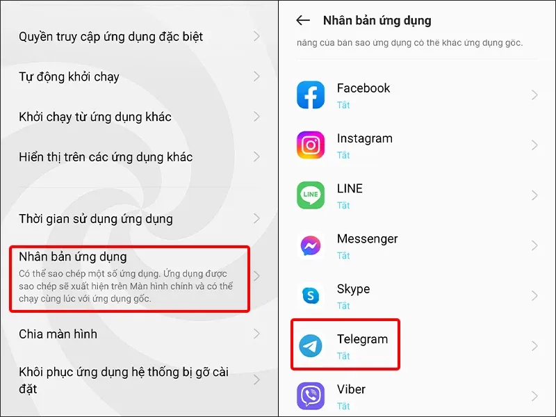 Cách sử dụng cùng lúc hai tài khoản Telegram trên điện thoại Android