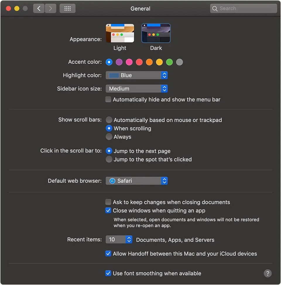 Cách sử dụng Dark Mode trên máy Mac của bạn