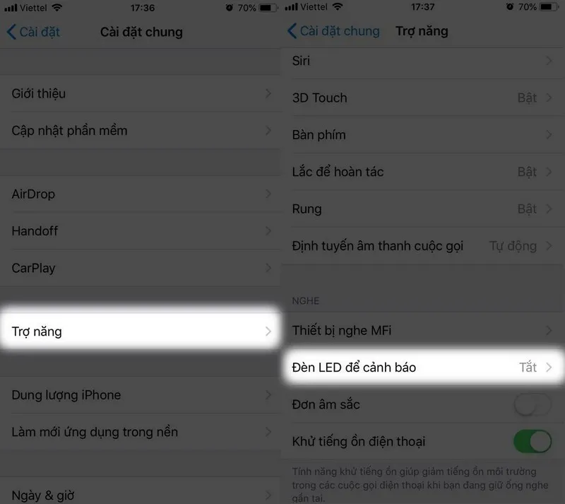 Cách sử dụng đèn flash LED của iPhone làm đèn thông báo