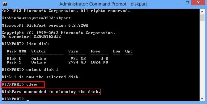 Cách sử dụng DiskPart sửa lỗi ổ cứng trên Windows 10