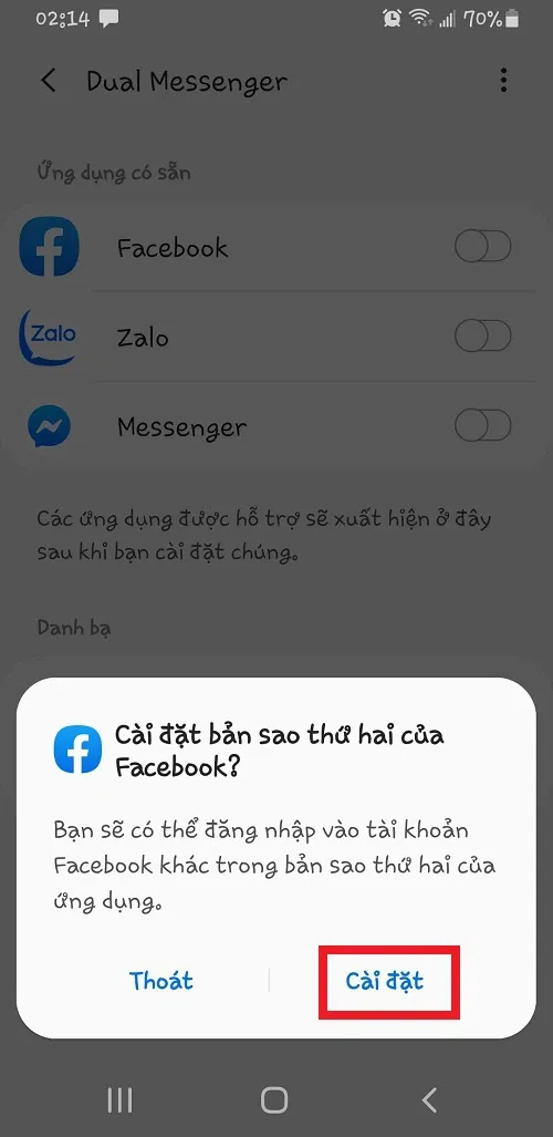 Cách sử dụng Dual Messenger trên điện thoại Samsung và iPhone