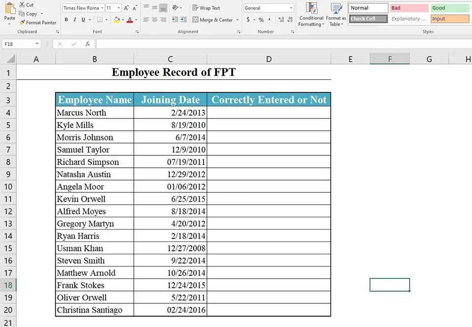 Cách sử dụng hàm ISTEXT trong Excel