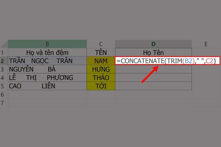 Cách sử dụng hàm TRIM trong Excel cực đơn giản có thể bạn chưa biết