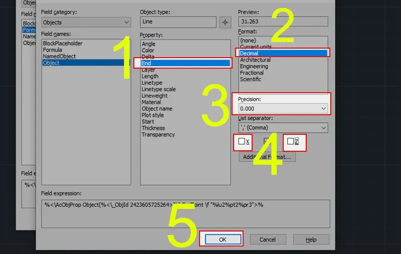 Cách sử dụng lệnh ghi cao độ trong CAD hiệu quả