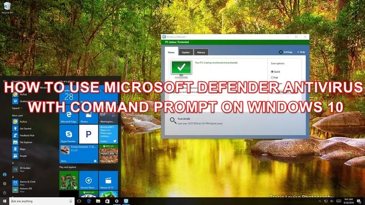 Cách sử dụng Microsoft Defender Antivirus bằng dòng lệnh trên Windows 10