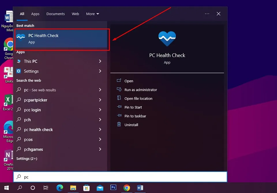 Cách sử dụng PC Health Check trên máy tính Windows