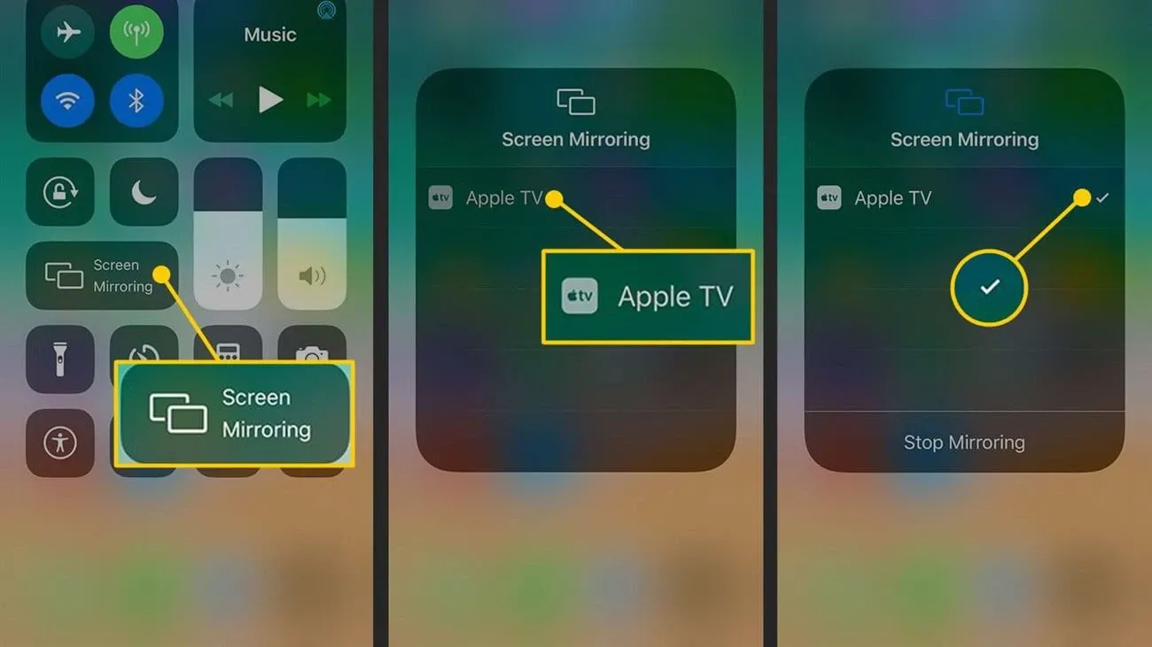 Cách sử dụng phản chiếu màn hình của iPhone xem TV nét căng