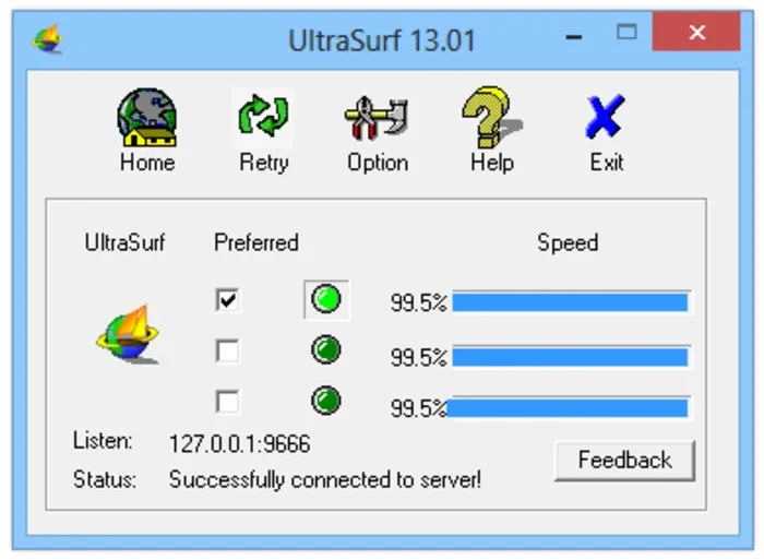 Cách sử dụng phần mềm Ultrasurf