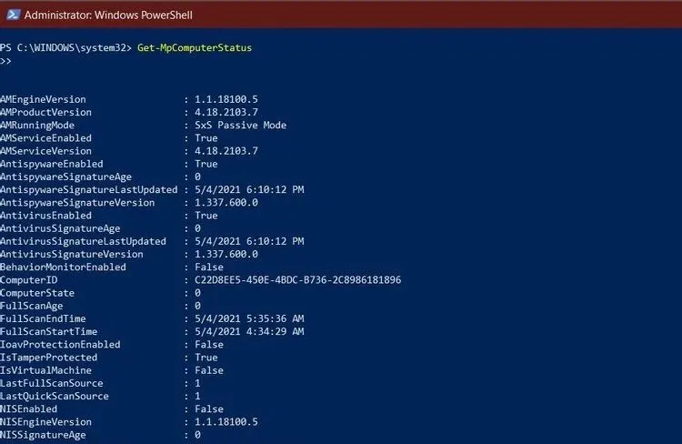 Cách sử dụng PowerShell quét phần mềm độc hại trên Windows 10