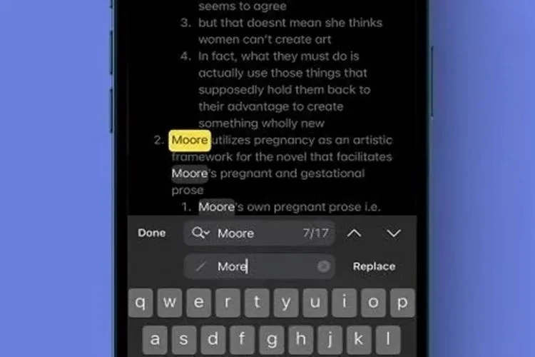 Cách sử dụng tính năng Tìm và thay thế trong ứng dụng Ghi chú trên iPhone không phải ai cũng biết