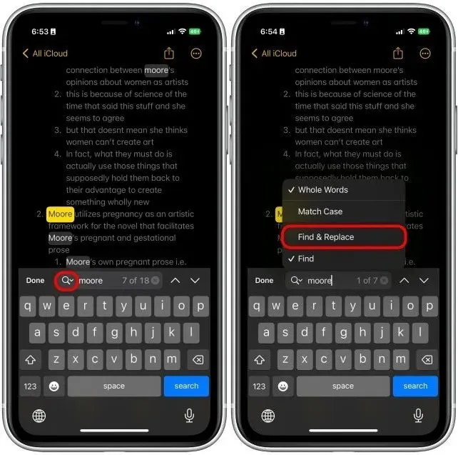 Cách sử dụng tính năng Tìm và thay thế trong ứng dụng Ghi chú trên iPhone không phải ai cũng biết