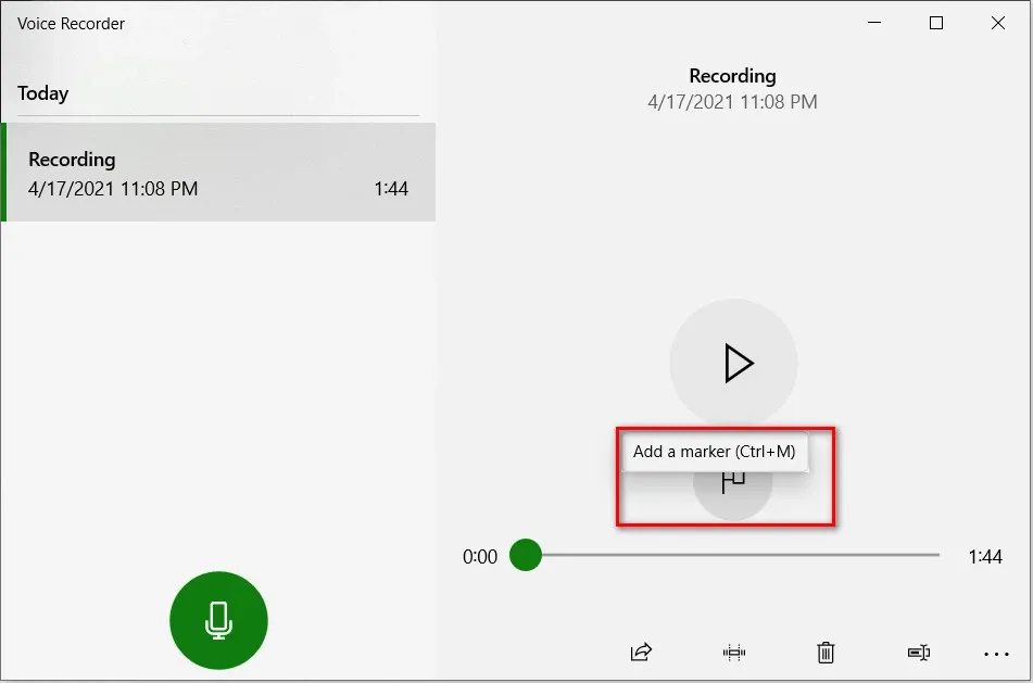 Cách sử dụng ứng dụng Voice Recorder trên Windows 10