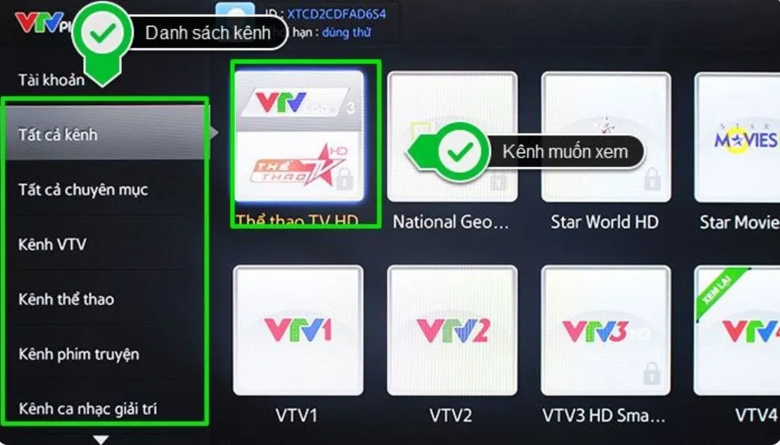 Cách sử dụng VTV Plus chi tiết trên Smart tivi giúp bạn khám phá nhiều chương trình mới