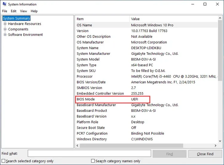 Cách sửa lỗi cài đặt UEFI Firmware Settings bị thiếu trong Windows 10