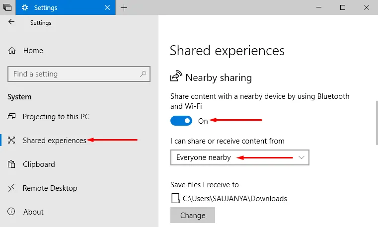 Cách sửa lỗi Nearby Sharing không làm việc trên Windows 10