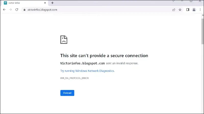 Cách sửa lỗi “This site can’t provide a secure connection” trên trình duyệt Chrome