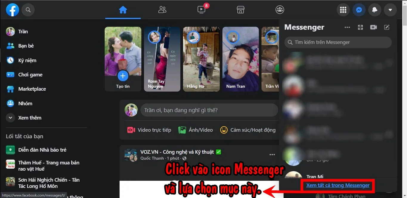 Cách tải nhiều ảnh trên Messenger về máy tính siêu đơn giản