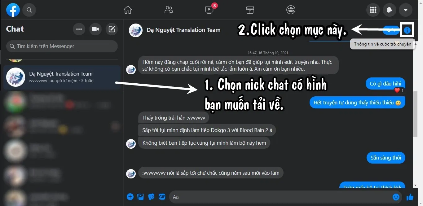 Cách tải nhiều ảnh trên Messenger về máy tính siêu đơn giản