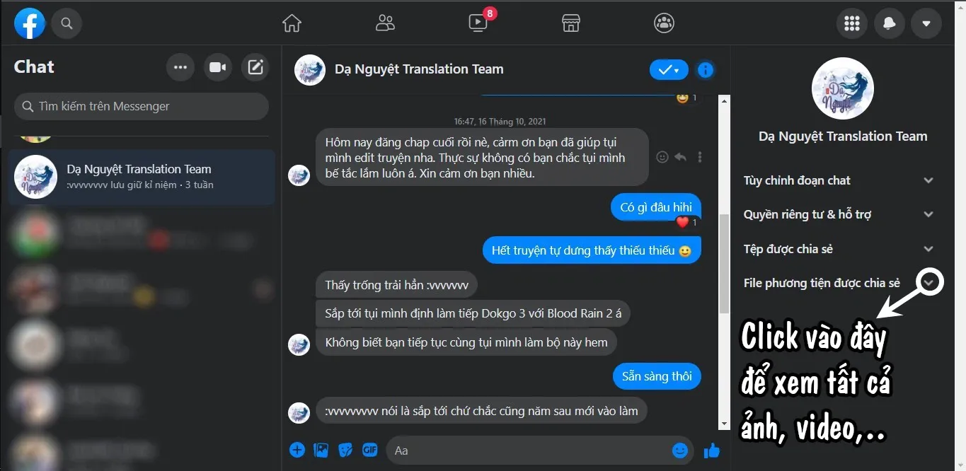 Cách tải nhiều ảnh trên Messenger về máy tính siêu đơn giản