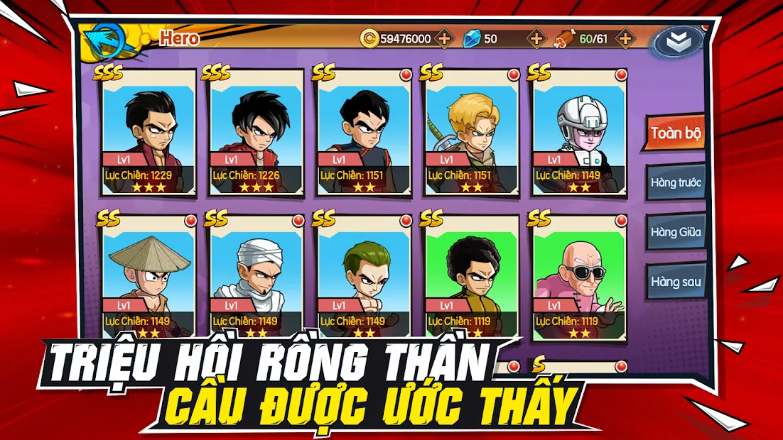 Cách tải Rồng Thần Huyền Thoại Mobile – Game đấu tướng Dragonball thế hệ mới